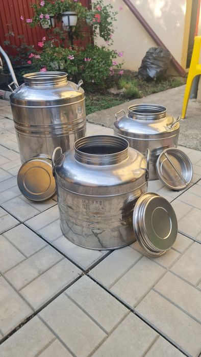 Bidoane INOX lapte/apa/ulei (30l /50l)