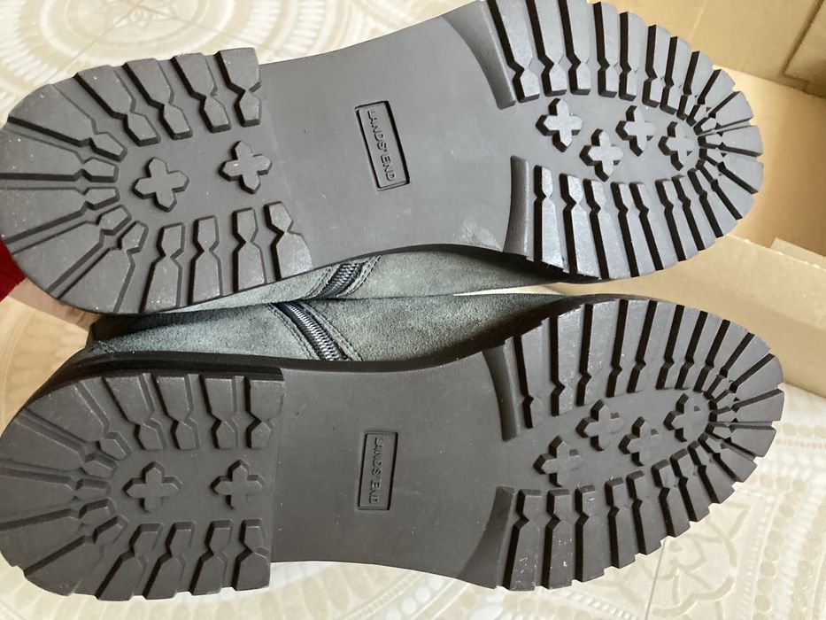 Ghete Botine piele intoarsa Lands’ End, NOI