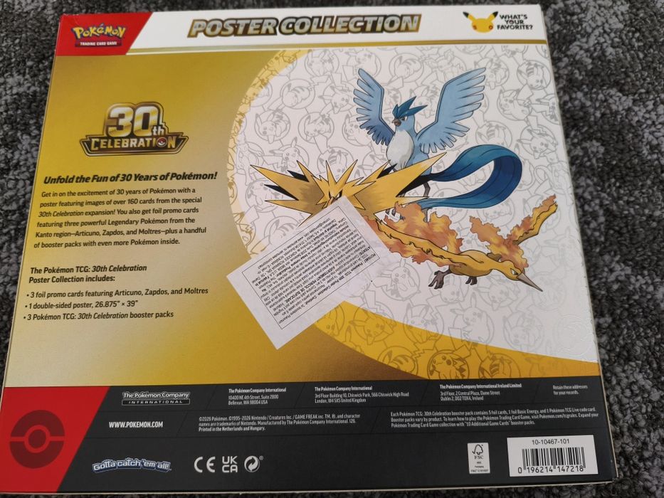 Pokemon tcg 30th anniversary poster collection