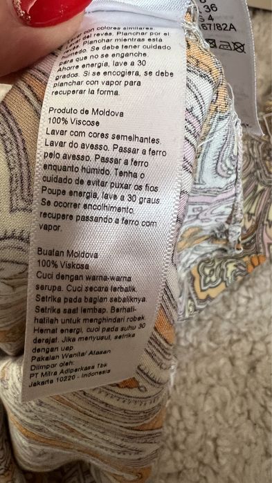 Camasa cu imprimeu marimea 36