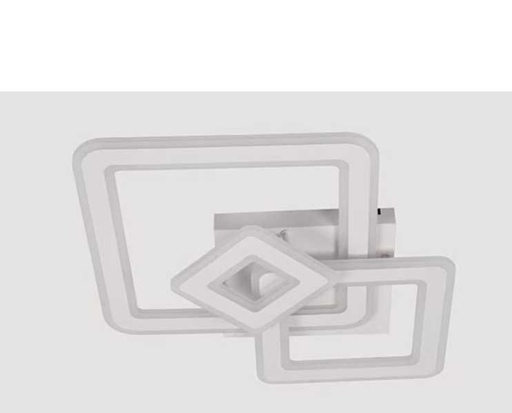 Led полилей Hydrangea с дистанционно управление, 160 W, бял, акрил