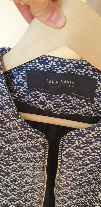 Sacou albastru Zara, marimea Xs