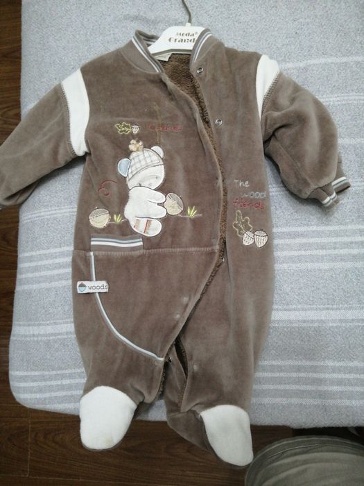 Теплый комбез для малыша