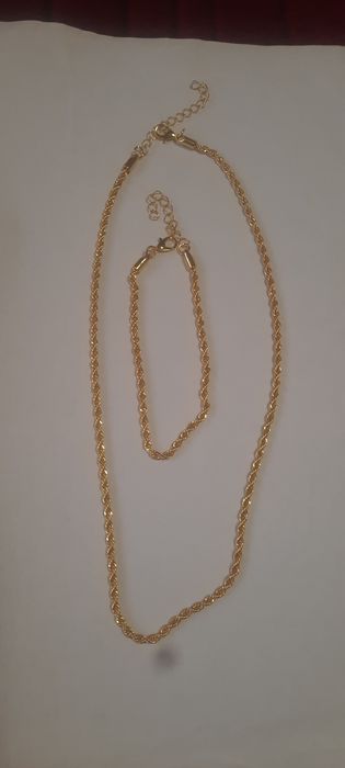 Set placat cu aur 18 k nou