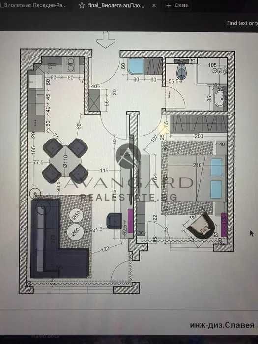 Продава се Двустаен апартамент в Пловдив, Център - 79 кв.м за 1534 €/кв.м - Снимка #10