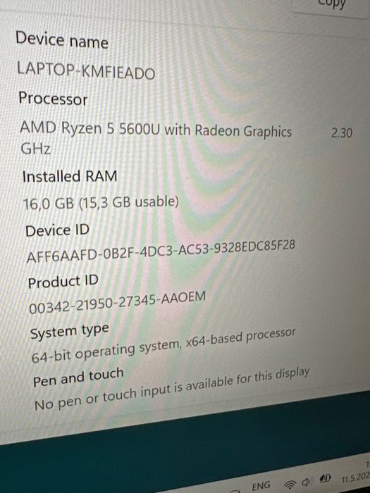 Лаптоп HP pavilion