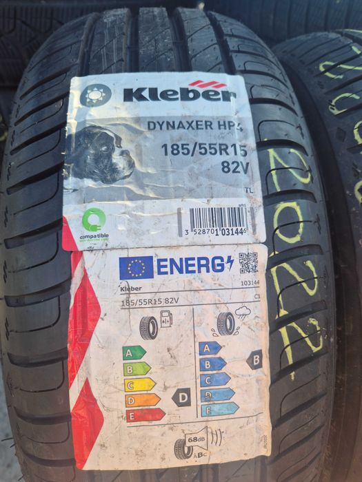 2 Anvelope de VARA - 185/55/15 82V - KLEBER - NOI - DOT 2022 !