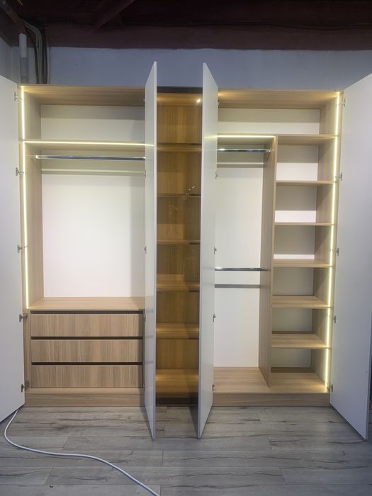 Шкаф мдф с подсветкой