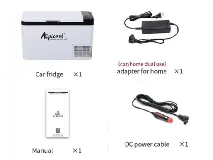 Хладилник с компресор+ фризер, 12-24-220V, 18литра