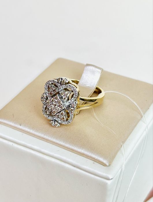 Золотое кольцо с бриллиантами 585 Ереван