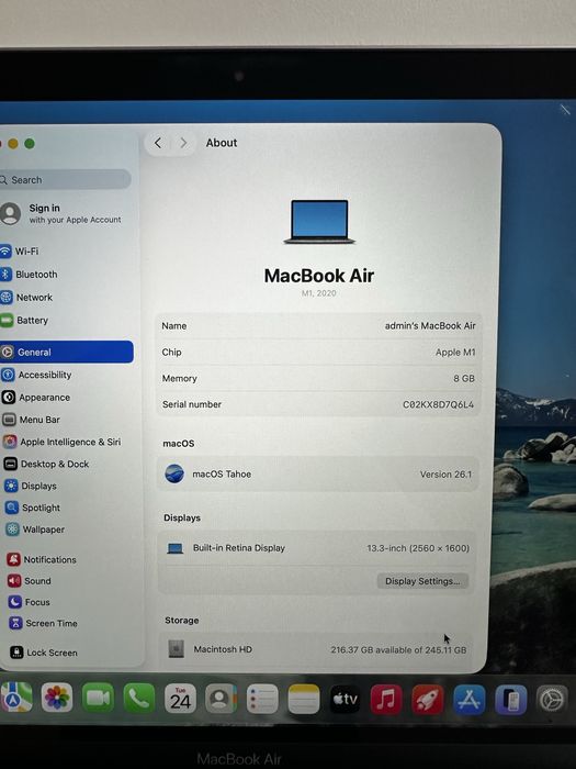 MacBook Air M1 8GB 256GB
