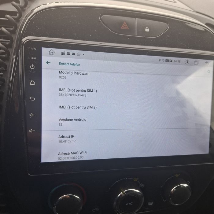 Sistem navigație cu Android 12  pentru Renault Captur 1 facelift