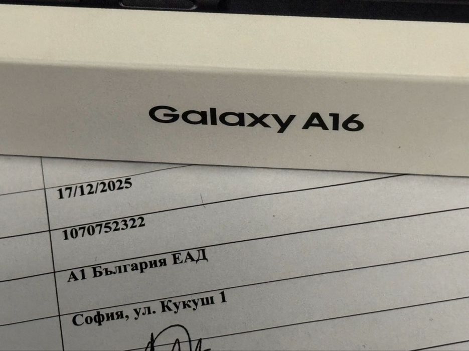 ***ЗАПЕЧАТАН 128GB Samsung A16 4G Гаранция 2027г. Black