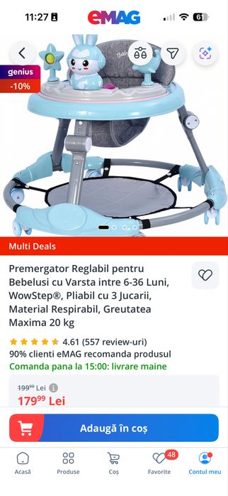 Premergator reglabil 6-36 luni