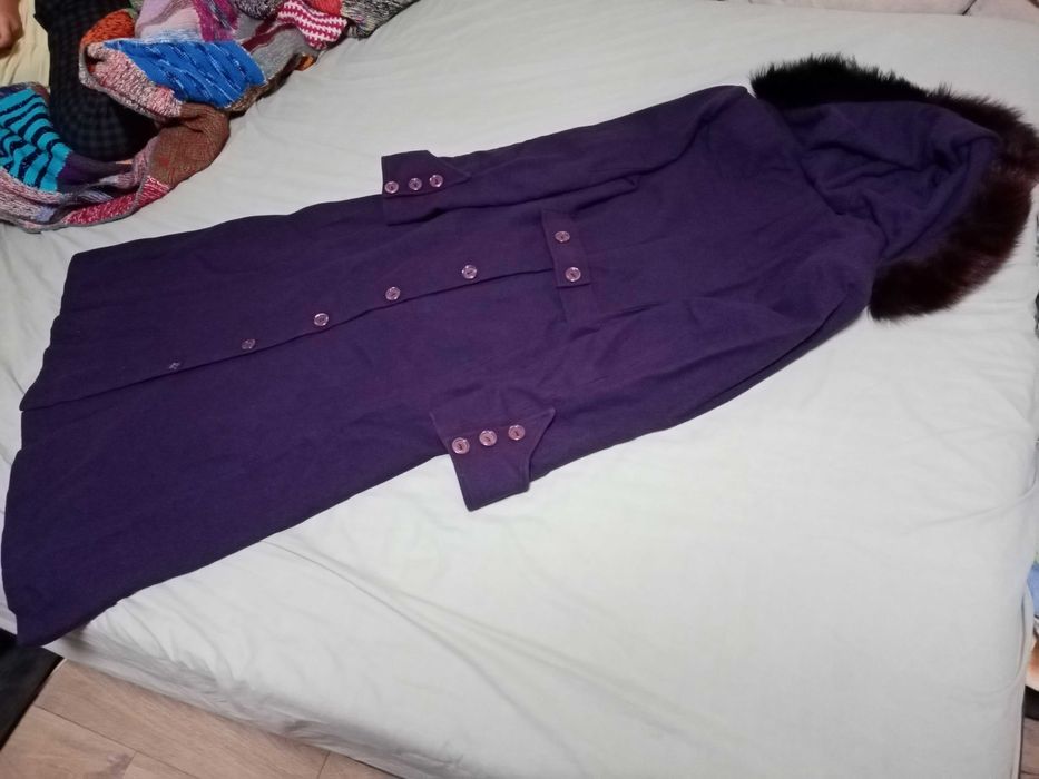 Лилаво палто, размер М