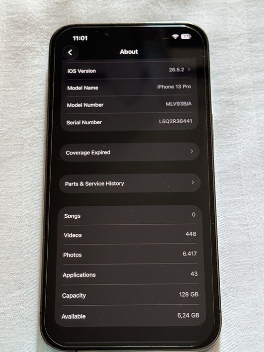 Iphone 13 PRO GRAPHITE 128 GB