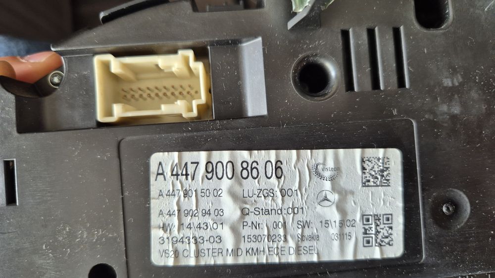 Ремонт на километраж Mercedes vito w447