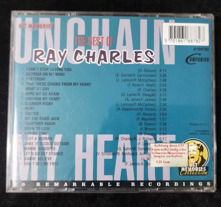 Продавам компакт диск на The best of Ray Charles-My heart