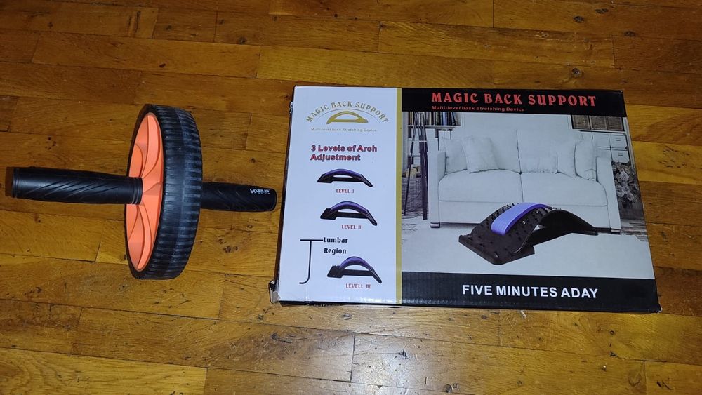 Gantera aparat elongatie , rola fitness