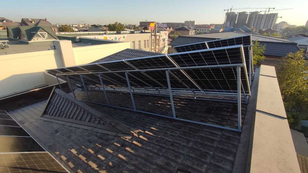 Quyosh panellarini o'rnatish "Turnkey" | Установка солнечных панелей