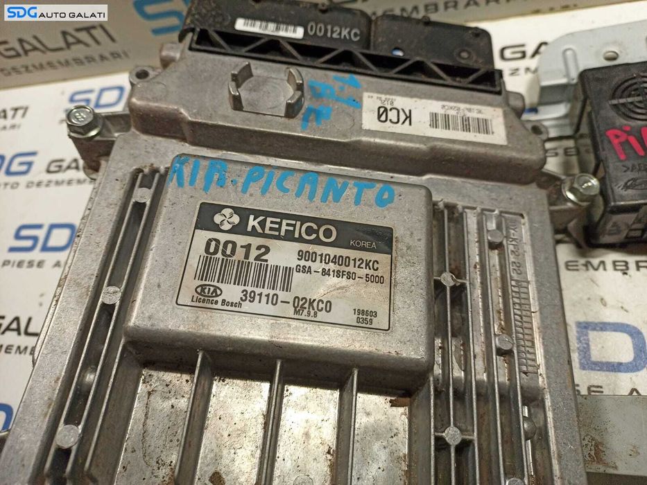 Kit Pornire ECU Calculator Motor Imobizilator Contact cu Cheie Kia Picanto 2007 - 2011 Cod 39110-02KC0 9001040012KC [L0987]