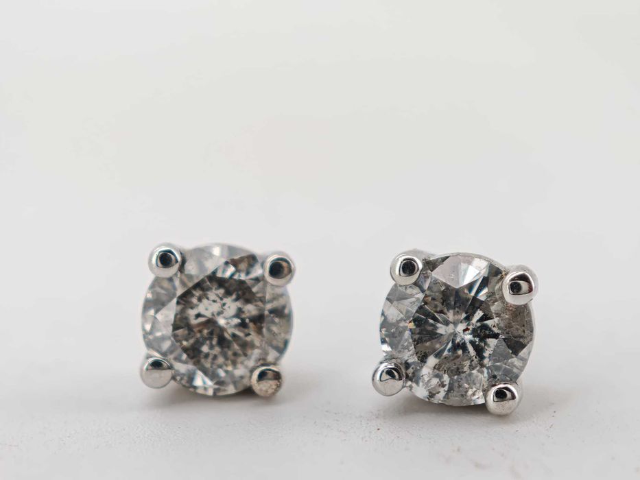 Cercei aur 14k cu diamante naturale 1.27ct 5500lei