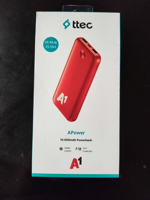 Чисто нов Powerbank A1 Ttec 10 000 mAh