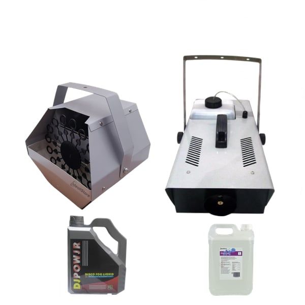 Set masina de baloane, lichid baloane 5 l  mașină de fum