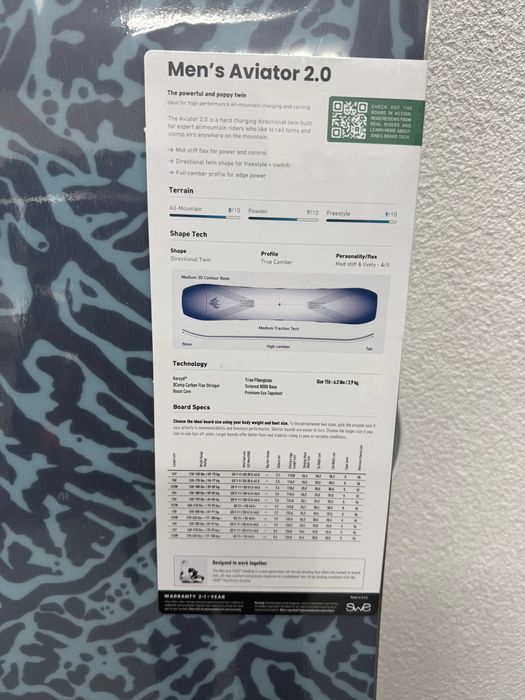 placa noua snowboard jones aviator 2.0 wide L159cm