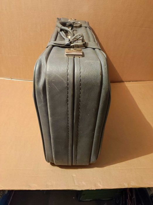 Пътнически лек куфар  син-сив 65х45х21