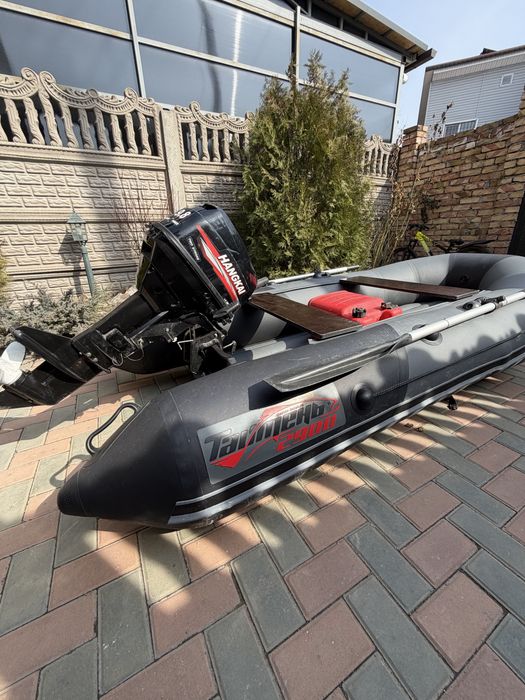 Продам комплект: лодка ПВХ Таймень 2900+ мотор Hangkai 9.8