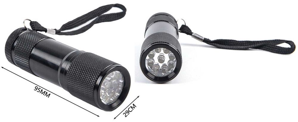 Lanterna 9 Leduri pentru vizualizare vene 625nm. Nou ambalata!