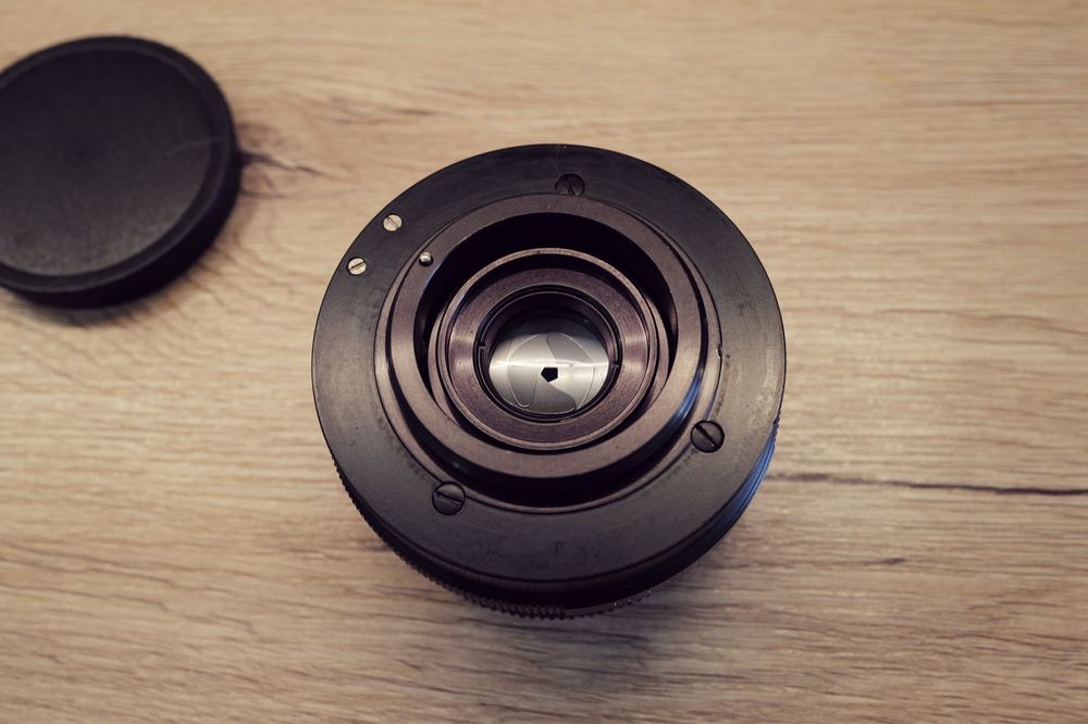 Camera Obiectiv Carl Zeiss Tessar 50mm F2.8 T Aus Jena DDR montura M42