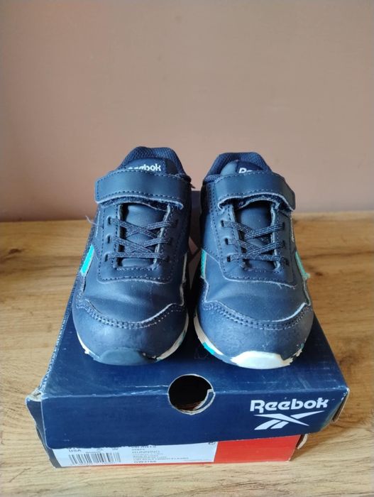 Reebok Royal CLJOG 2.0 KC – Тъмносини с тюркоазени ленти Детски марато