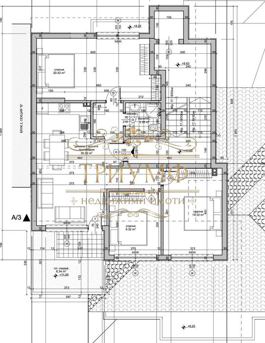 Продава се Четиристаен апартамент в Варна, Виница - 120 кв.м за 2012 €/кв.м - Снимка #3