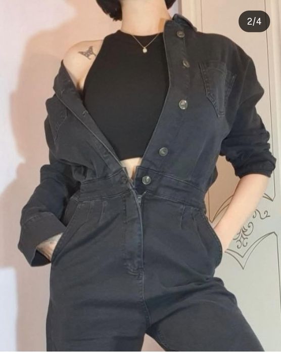 Джинсовый комбинезон