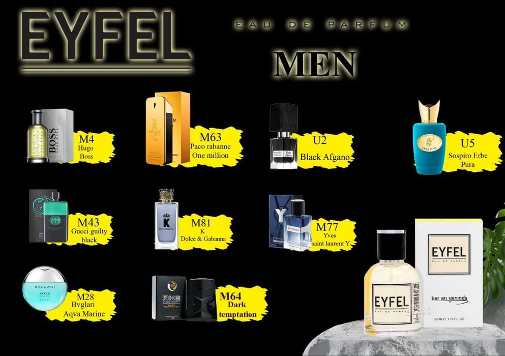 EYFEL Erkaklar Duxilari