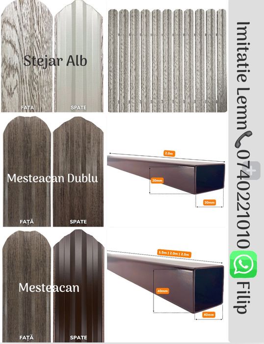 Sipca Metalica TISA 0,4m - 2m -