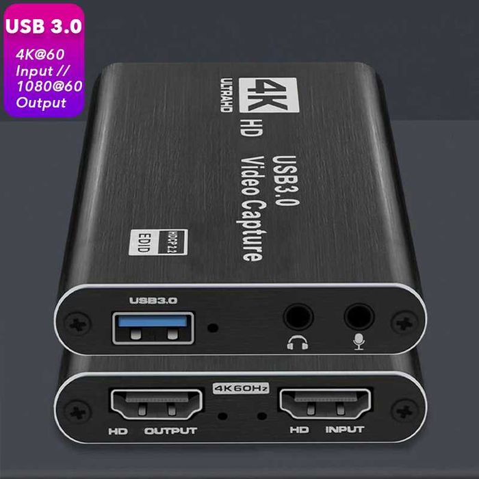 HDMI - USB 3.0 Video Capture Card Game Live Streaming видео кепчър