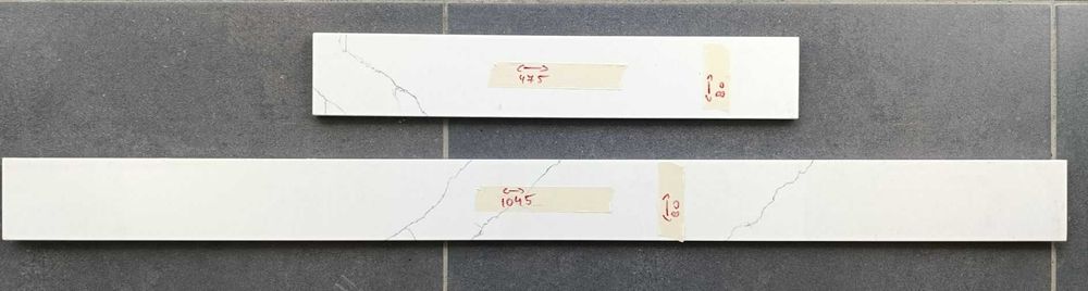 Chiuveta quartz, cu blat, pentru baza lavoar 100 cm