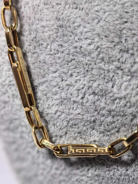 Lanț bărbătesc aur galben 14K cu zale, 55 cm, 10,48 g