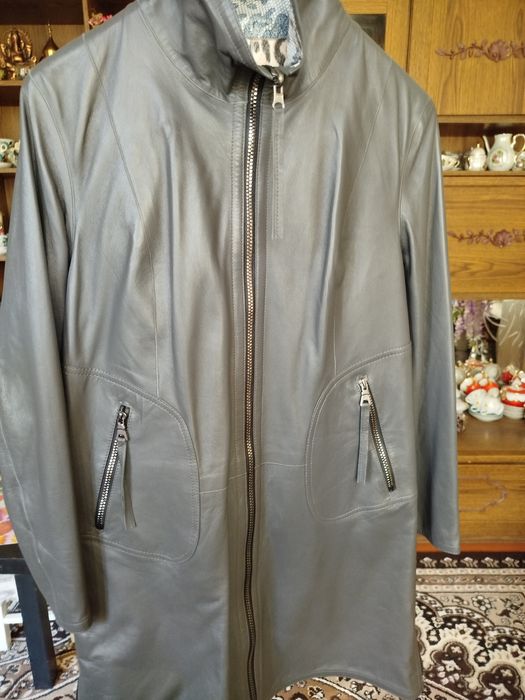 Натуральная кожа Турция плащ