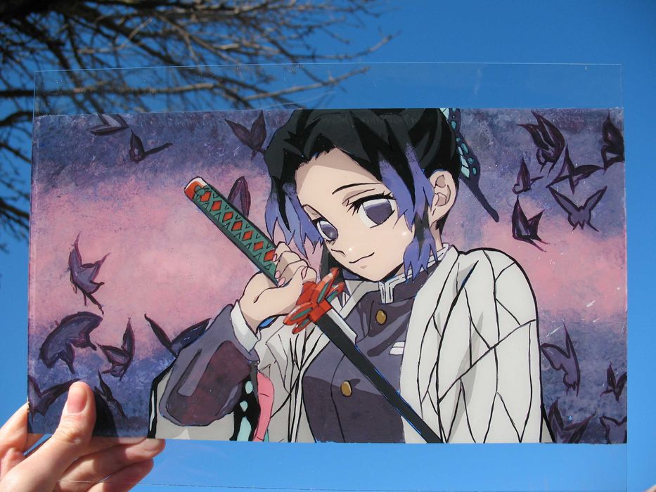 /Anime Glass Painting - Аниме картини на стъкло/