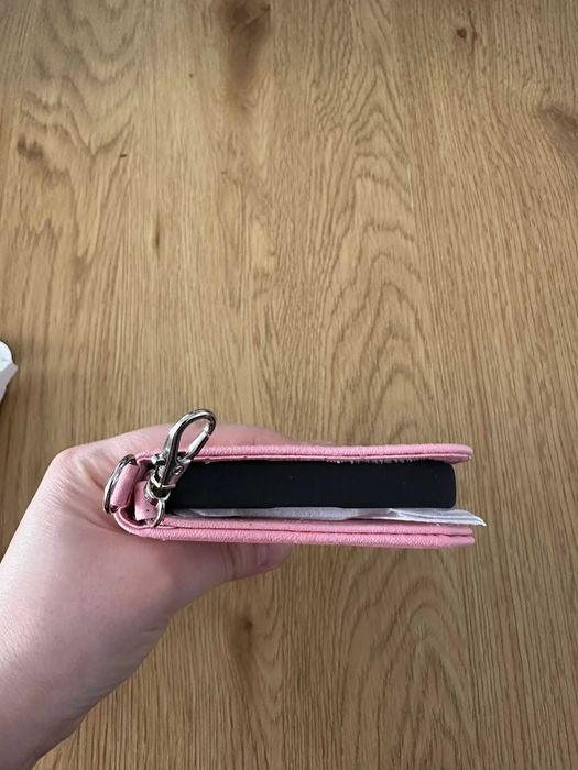 Husă iPhone 16 Pro NP-CASER roz, tip portofel, nouă