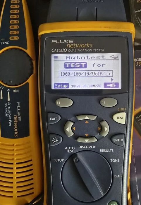Кабельный тестер fluke networks cableiq