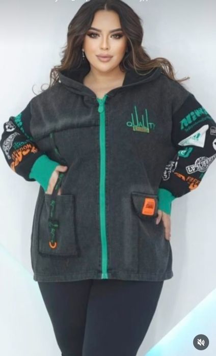 Джинсовка джинсовая куртка р. до 60