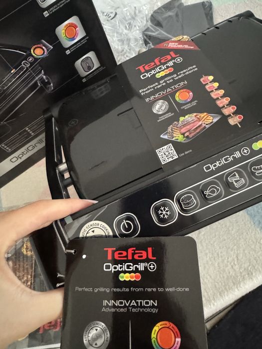 Grill electric inteligent Tefal OptiGrill+ (Nou, în cutie)