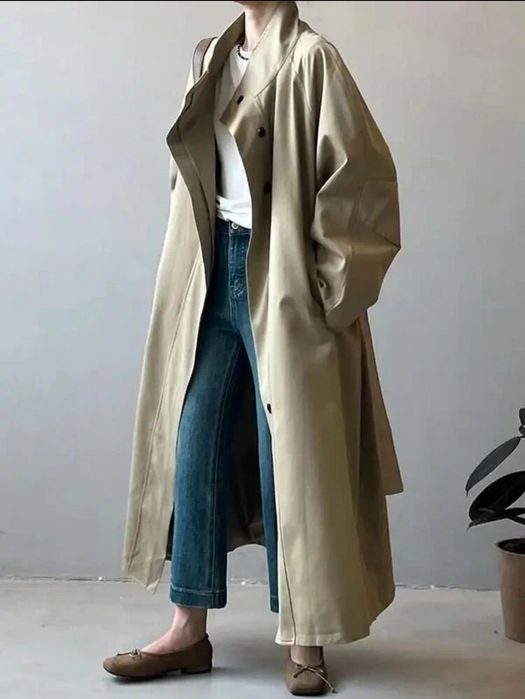 тренч длинный casual