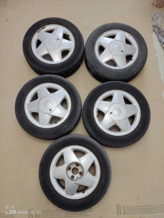 Алуминиеви джанти с гуми 6Jx15, 4х100, ET49 - 5бр.