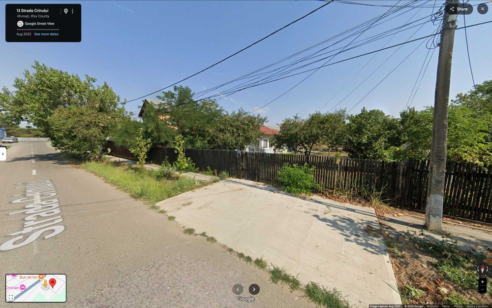 Casa batraneasca + teren stradal 1200mp aproape de Doraly